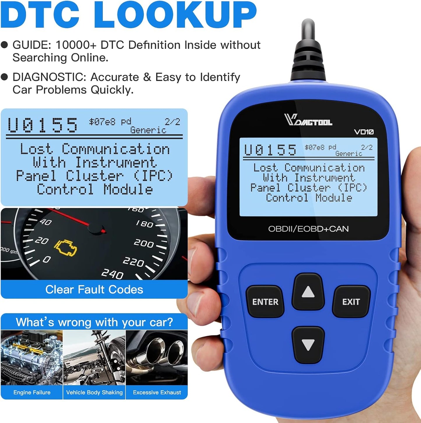 RevCore OBD2 Scanner Diagnostic Tool